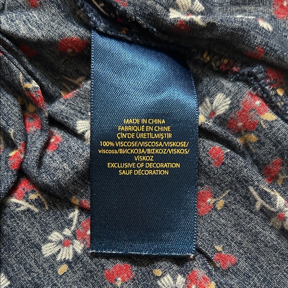 Polo by Ralph Lauren Navy Floral Kids Shorts - Picture 4 of 6